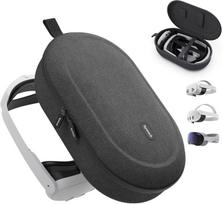 Syntech nešiojimo dėklas Meta Quest 3S/3/Quest 2/Pico 4, VR įrangai ir priedams, juodas (SYN-CASE-VR01)
