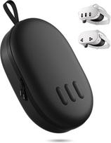 ZOZOVR nešiojimo dėklas Meta Quest 3S/3, kietas, VR įrangos ir priedų apsauga, juodas (VR-HARDCASE-Q3-01)