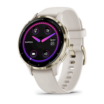 Garmin Venu 3S išmanusis laikrodis / Nerūdijantis plienas / Šviesus auksas-Dramblio kaulas / Silikonas