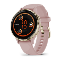 Garmin Venu 3S išmanusis laikrodis / Nerūdijantis plienas / Pilkai rausva / Silikoninis dirželis