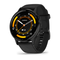 Garmin Venu 3 išmanusis laikrodis / Nerūdijantis plienas / Juoda / Silikonas
