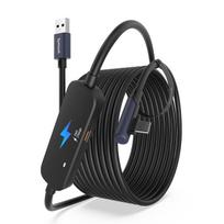 Syntech Link kabelis 5 m su įkrovimu, USB 3.0 A–C, Meta Quest 3/3S/Quest 2/Pro VR priedai (SYN-LINK5M-CHG)