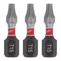 MILWAUKEE antgalis T15 x 25mm /3vnt. ShW SMŪGINIS TX BO