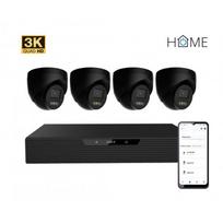 iGET HOME N85P4 - kamerový NVR PoE set 3K rozlišení, 8CH NVR + 4x kamera so zvukom, IR a LED | 53905591 | 8594177653685