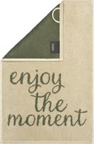 Cawo Rankšluostis Postcards Enjoy The Moment 30 x 50 cm, smėlio spalvos