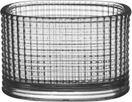 Orrefors Žvakidė arbatinėms žvakėms Magica Ellipse 5 cm, pilka