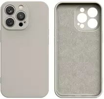 Hurtel Silikoninis dėklas iPhone 14 Plus – smėlio