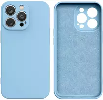 Hurtel Silikoninis dėklas iPhone 14 Plus – šviesiai mėlynas