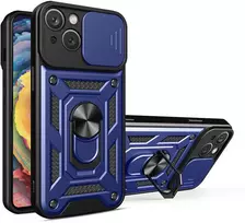 Hurtel Hybrid Armor Camshield dėklas iPhone 14 Plus – mėlynas