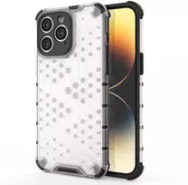 Hurtel Skaidrus „Honeycomb“ dėklas iPhone 14 Pro Max