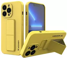 Wozinsky Kickstand dėklas iPhone 13 mini – geltonas