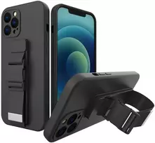 Hurtel Dėklas su virvele iPhone 13 – juodas