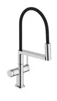 Hansgrohe virtuves izlietnes maisītājs Talis Select M54 PowderSpray, 3jet, brushed juodas chrome