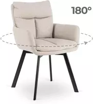 Fotelis Pasukama kėdė CORTADO, smėlio spalvos