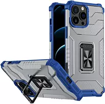 Hurtel Crystal Ring Case dėklas iPhone 13 Pro Max – mėlynas
