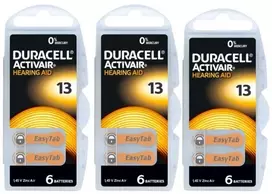 Duracell Activair elementai klausos aparatams 13 PR48, 18 vnt.