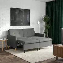 Ištraukiama sofa-lova Tamsiai pilka Audinys