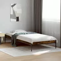 Lova Lovos rėmas Dūminis ąžuolas 80 x 200 cm Apdirbta mediena