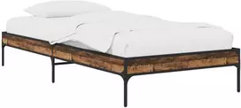 Lova Lovos rėmas Sendintos medienos 80 x 200 cm Apdirbta mediena