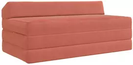 Sofa Sulankstomas Sofos Lova Raudona oranžinė 120 x 60 x 49 cm