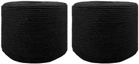 Virvė 2 pcs Juoda Medvilnė