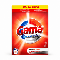 Gama Cleaning Power Universal – skalbimo milteliai baltiems ir spalvotiems audiniams, 100 skalbimų