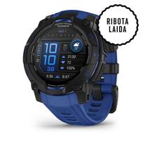 Garmin Instinct 3 išmanusis laikrodis / 45 mm / AMOLED / Juodas su mėlynu-juodu dirželiu
