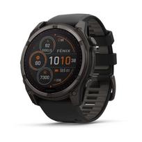 Garmin fēnix 8 Solar Sapphire laikrodis / 51 mm / Titano korpusas / Pilka-Juoda / MY24