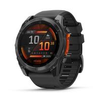 Garmin fēnix 8 išmanusis laikrodis / AMOLED / 51 mm / Skalūno pilka / Juodas silikonas