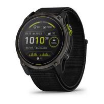 Garmin Enduro 3 išmanusis laikrodis / DLC dengtas titanas / Juodas UltraFit nailoninis dirželis