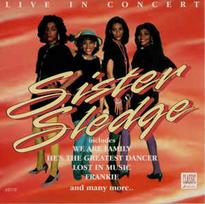 CD Sister Sledge - Live In Concert