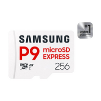 Samsung P9 Express | MicroSD Card | 256GB | microSDXC | Flash memory class U3, V30, A1