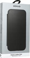 Nomad Nomad Modern Leather Folio, black – iPhone 16 Plus dėklas | NM01682585 | 856500016825