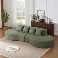 Modulinis putų sofa, 310 cm, 2 dalys, nuimamas užvalkalas, 1 vnt