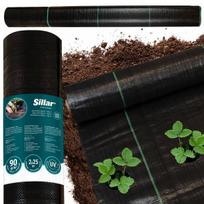 Storas agroplėvelės audinys Sillar juodas UV sodo kilimėlis 90g/m2 2x25m Agrotekstilė