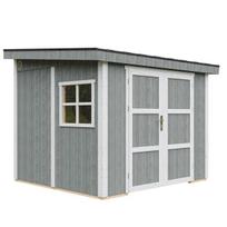 PREMIUM kokybės sodo namelis Timbela - M938B, 5.9 m² - A231x248x294 cm - Be grindų ir šoninės sienos - su dažų rinkiniu CAVERN STEEL