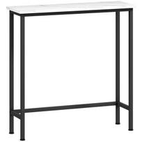 Konsolinis stalas, 75x24x76 cm, juodas, reguliuojamas