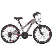 Vaikiškas dviratis Bisan BUFFALO Light Grey/Black/Red (ratų dydis: 24", rėmo dydis: 12")