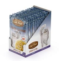CatFest Lašišos filė su kalmarais želė, šlapias maistas katėms, 12 x 70 g