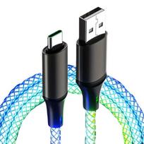 RGB spalvotas USB-C greito įkrovimo laidas, C tipas