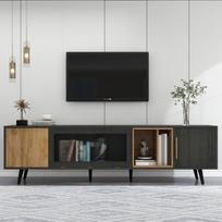 TV spintelė, 200x40x55,5 cm, MDF, 30 kg, 1 vnt
