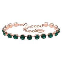 Apyrankė moterims DiamondSky „Classic III (Emerald)“ su Swarovski kristalais