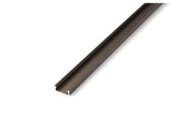 Aliuminio profilis D LED juostai - Inox - 2 m