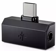 FiiO x SNOWSKY Tiny B ausinių stiprintuvas - juodas - Ausinių stiprintuvas su DAC (3,5 mm + 4,4 mm prievadas)