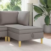 Sofa Sofos pufas su saugojimo funkcija Taupe Audinys