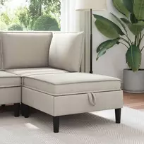 Sofa Sofos pufas su saugojimo funkcija Avižinė Aksomas