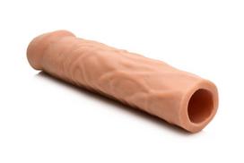 Penio mova Jock Extra Long Penis Sleeve, tamsios smėlio spalvos