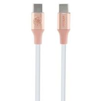 Guess Ebossed Logo USB-C / USB-C laidas 1.5m greitas įkrovimas - rožinis