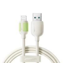 Joyroom S-A53 3A USB-A - Lightning laidas su fluorescenciniu antgaliu 1.2m - smėlinis
