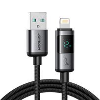 Joyroom S-A16 Pro Prism Series 3A USB-A - Lightning Laidas su ekranu 1.2m - juodas